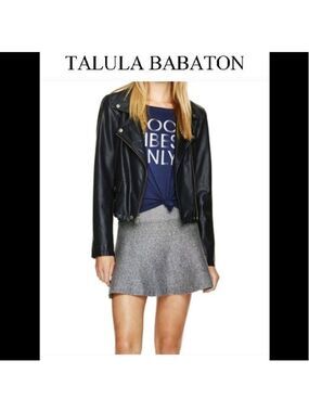 Aritzia Talula Vanderbilt Heathered gray skater circle Skirt Sz S